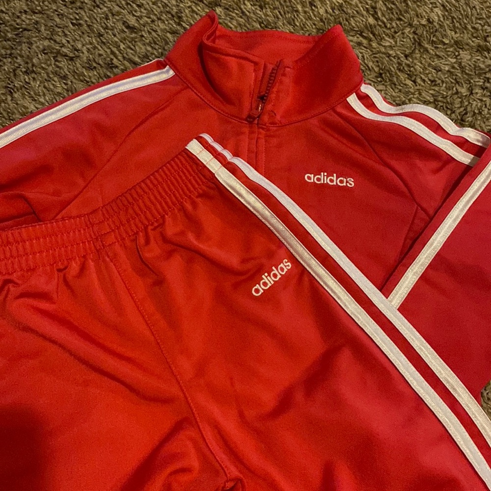 Hot Pink Toddler Adidas Tracksuit